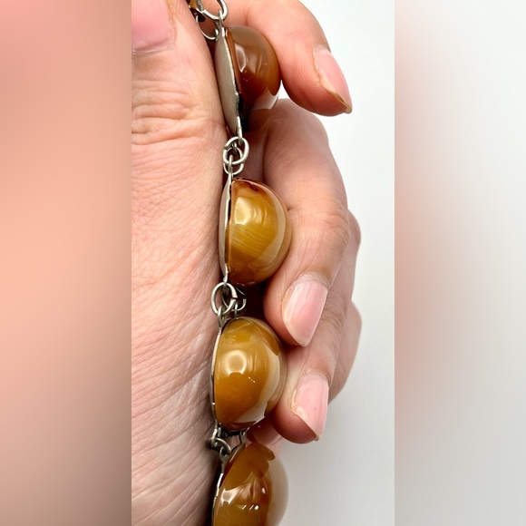 Vintage Carnelian Agate Bracelet - Picture 8 of 16